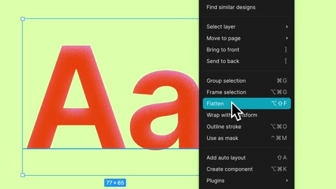 Beat 8: Flatten menu