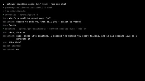 Beat 8: Spoken exchange