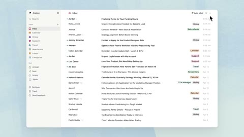 Beat 5: Unsorted inbox