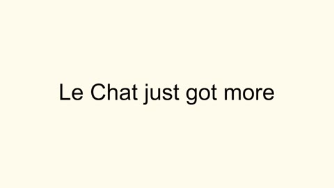 Beat 1: Le Chat just got more