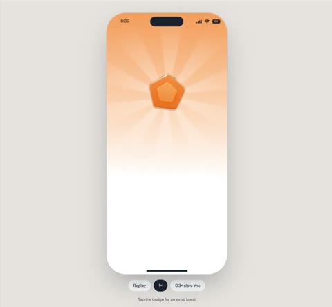 Beat 1: Badge appears