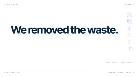 Beat 14: We removed the waste