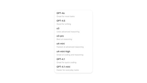 Beat 1: Model picker