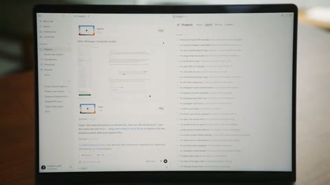 Beat 17: Projects screen