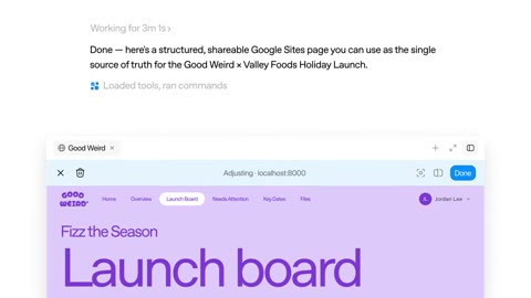 Beat 9: Launch board