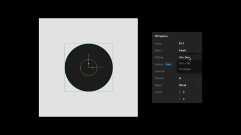 Beat 7: White circle on black