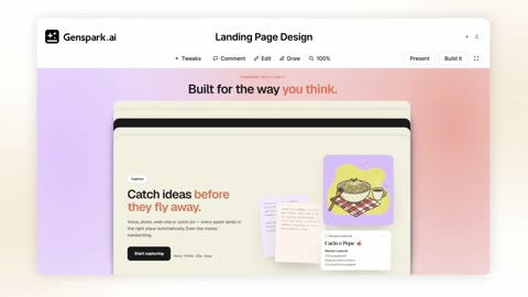 Beat 20: Landing page