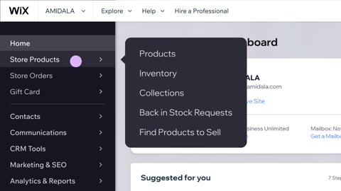 Beat 9: Dashboard menu