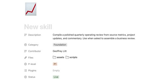 Beat 2: New skill page