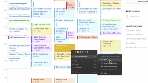 Beat 7: Block as busy