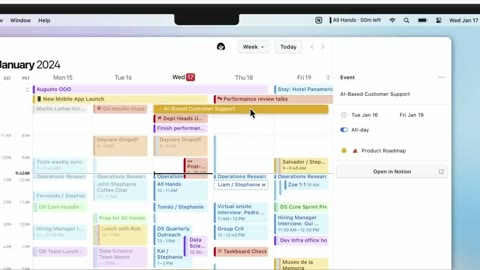 Beat 19: Project in calendar
