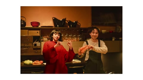 Beat 13: Kitchen pose
