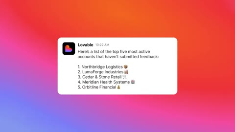 Beat 16: Lovable list