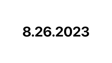 Beat 12: Wordmark and date