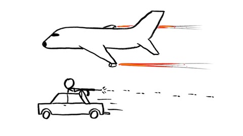 Beat 16: Exhaust plane and gun car