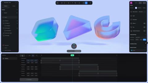 Beat 5: Glass shapes timeline
