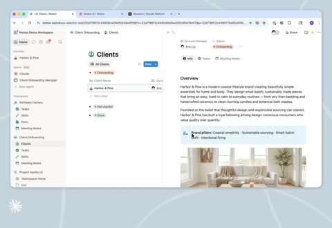 Beat 6: Open client page