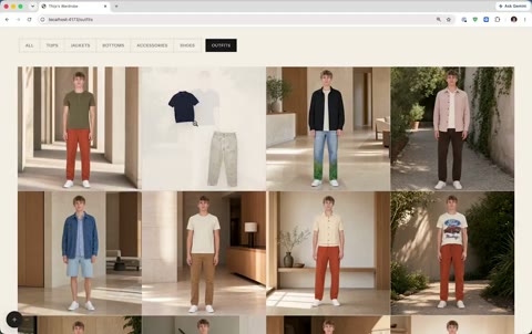 Beat 1: Outfit grid