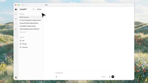 Beat 1: Empty chat