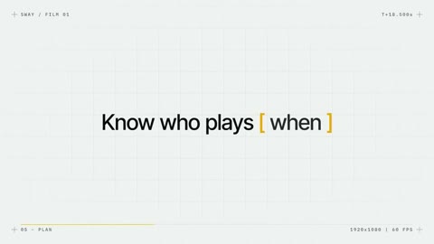 Beat 8: Know who plays