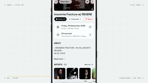 Beat 9: Event page