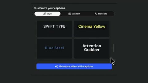 Beat 13: Styled captions