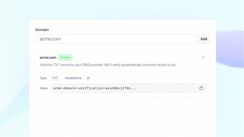 Beat 7: Verify domain