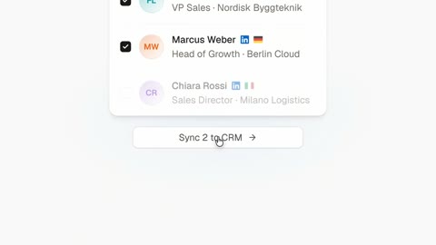 Beat 26: One click CRM