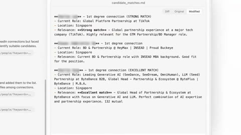 Beat 14: Connections search