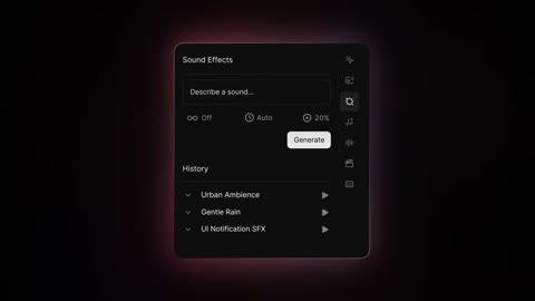 Beat 10: Sound Effects panel