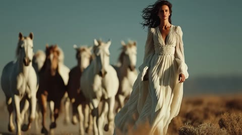 Beat 3: Horses and white dress