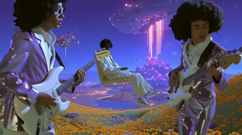 Beat 6: Guitarists in flowers