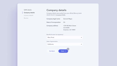 Beat 6: Company details