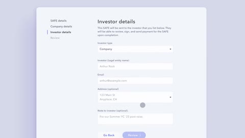 Beat 7: Investor details