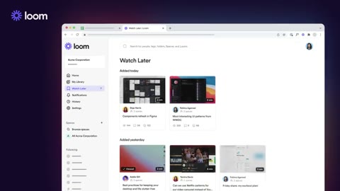 Beat 9: Watch Later page