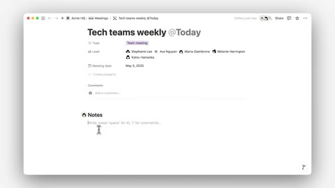 Beat 9: New meeting page