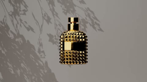 Beat 7: Gold bottle on black