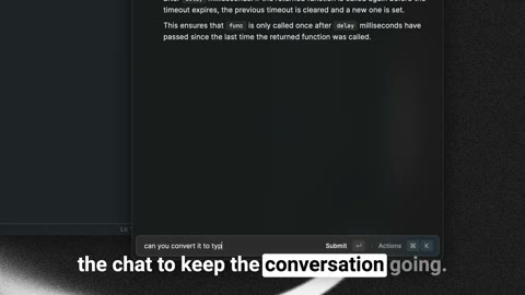 Beat 9: Continue in chat