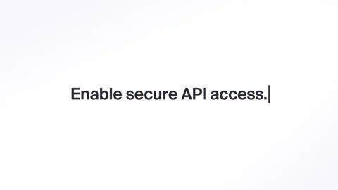 Beat 5: Enable API keys