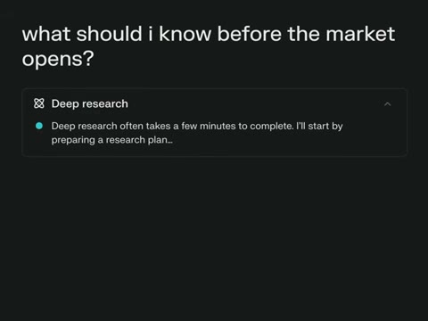Beat 5: Pick Deep research
