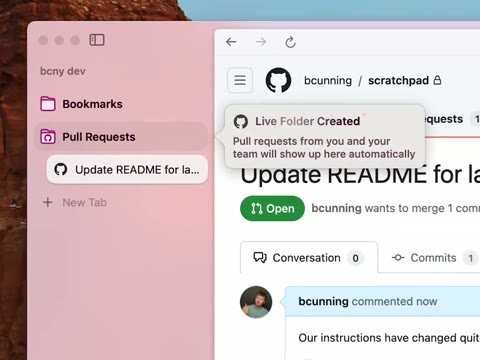 Beat 2: Folder appears