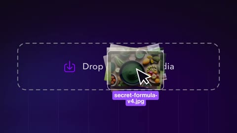Beat 6: Drop or upload media