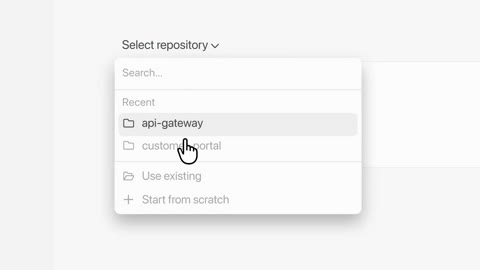 Beat 2: Repository menu