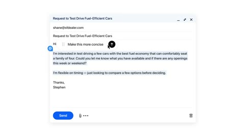 Beat 14: Email rewrite