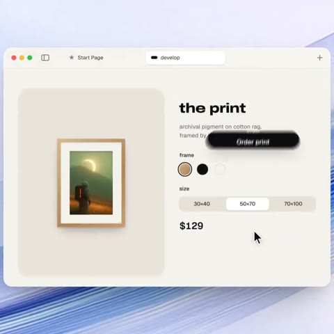 Beat 13: Landing page