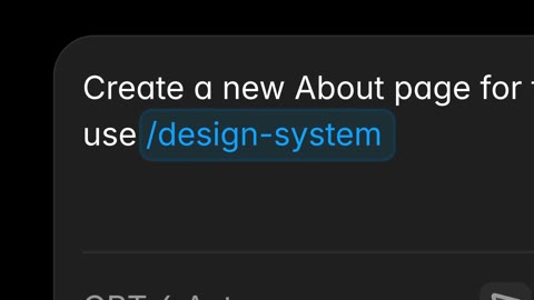 Beat 9: Prompt with /design-system