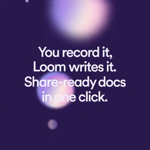 Beat 2: You record it, Loom writes it