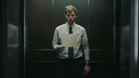 Beat 14: Man in elevator
