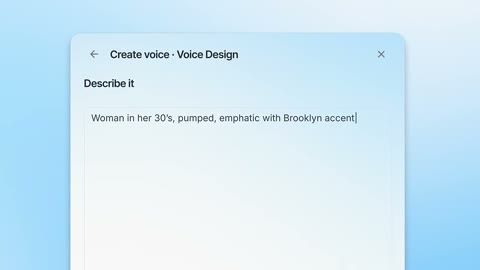 Beat 4: Voice Design prompt