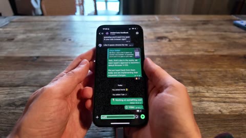 Beat 14: Founder with phone